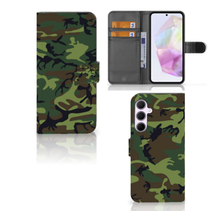 Samsung Galaxy A35 Telefoon Hoesje Army Dark