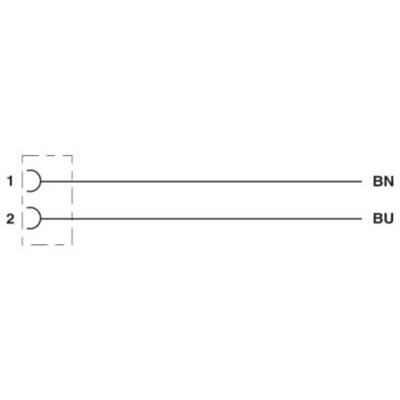 Phoenix Contact 1410748 Sensor/actuator connector, geassembleerd Aantal polen (sensoren): 2 1.50 m 1 stuk(s)