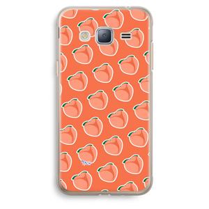 Just peachy: Samsung Galaxy J3 (2016) Transparant Hoesje