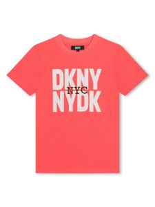 Dkny Kids t-shirt à logo inversé - Rose