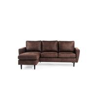 Haluta - Hoekbank Sanne - 204 x 133 x 82 cm - Bruin - Links