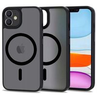 iPhone 11 Tech-Protect Magmat Cover - MagSafe-compatibel - Doorschijnend Zwart