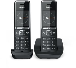 Gigaset Comfort 550 Duo DECT draadloze telefoon, met extra handset, zwart