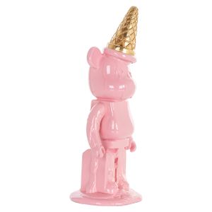 Richmond Decoratie 'Icebear' 40cm hoog, kleur Roze