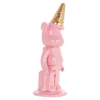 Richmond Decoratie 'Icebear' 40cm hoog, kleur Roze