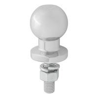 Proplus Trekhaakkogel 50 mm recht staal m16 x 55 mm zilver