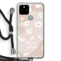 Daydreaming becomes reality: Pixel 5 Transparant Hoesje met koord