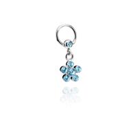 Jeweled Ball Closure Ring met bedel Chirurgisch staal 316L / Belegde messing Piercingringen