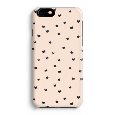 Kleine kattenkopjes: iPhone 8 Volledig Geprint Hoesje