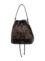 Moschino sac seau à motif monogrammé - Marron - thumbnail