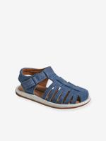 Sandalen met klittenband kinderen kleutercollectie jeansblauw