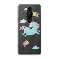 Vliegende eenhoorn: Sony Xperia Pro-I Transparant Hoesje