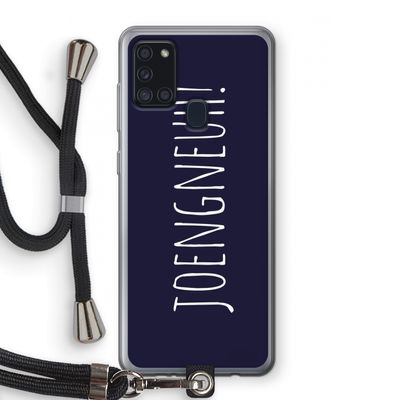 Joengneuh!: Samsung Galaxy A21s Transparant Hoesje met koord