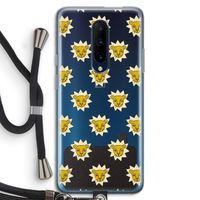Leeuwenkoppen: OnePlus 7 Pro Transparant Hoesje met koord
