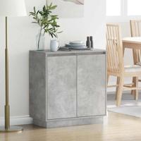 Dressoir met plank Beton Grijs 71 x 34,5 x 75 cm Bewerkt hout