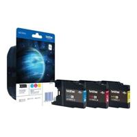 BROTHER LC-1280 inktcartridge - cyaan, magenta en geel - Extra hoge capaciteit - 3x 1200 pagina's