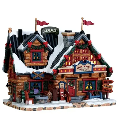 Lemax apres-ski lodge verlicht kersthuisje Vail Village 2017