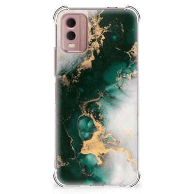 Anti-Shock Hoesje voor Nokia C32 Marmer Groen