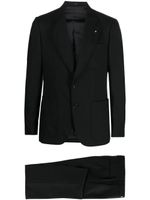 Lardini costume à veste à simple boutonnage - Noir - thumbnail