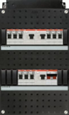 ABB-HAF HAD 333333-222+H42 | 9-groepenverdeler met hoofdschakelaar 1F 230V