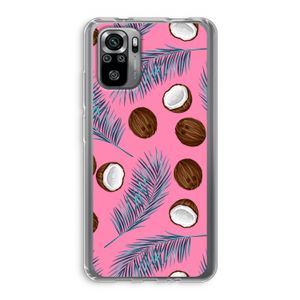Kokosnoot roze: Xiaomi Redmi Note 10S Transparant Hoesje