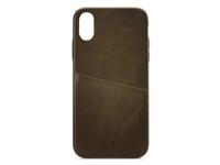 Senza Senza Desire Leather Cover with Card Slot Apple iPhone X/Xs Burned Olive