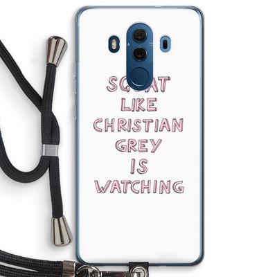 Christian Grey: Huawei Mate 10 Pro Transparant Hoesje met koord