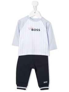 BOSS Kidswear ensemble haut-pantalon à rayures - Bleu