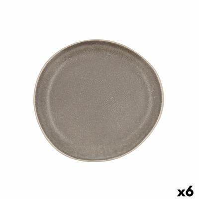 Dinerbord Bidasoa Gio Incidenteel Grijs Keramisch 20 cm (6 Stuks)