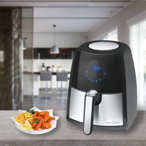 ProfiCook PC-FR 1147 H Enkel 2,5 l Vrijstaand 1500 W Heteluchtfriteuse Zwart, Roestvrijstaal