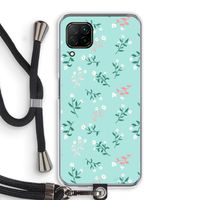 Small white flowers: Huawei P40 Lite Transparant Hoesje met koord