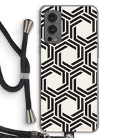 Geometrisch patroon: OnePlus Nord 2 5G Transparant Hoesje met koord