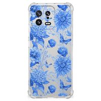 Case voor Xiaomi 13 Flowers Blue - thumbnail