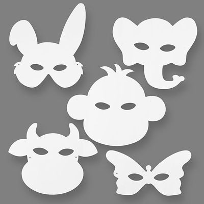 Creativ Company Knutsel maskers dieren, 16st.