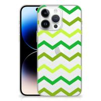 iPhone 14 Pro Max | TPU bumper | Zigzag Groen