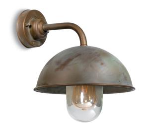 Moretti Luce Strakke buitenlamp Circle - verouderd messing 3239.T.AR