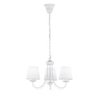 Trio Witte landelijke kroonluchter Cortez 3-lichts 47cm 110600331