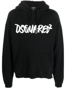 DSQUARED2 hoodie à logo imprimé - Noir