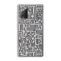 Moroccan Print: Samsung Galaxy Note 20 / Note 20 5G Transparant Hoesje