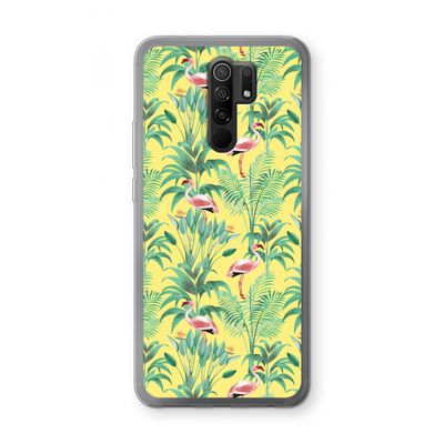 Flamingo party: Xiaomi Redmi 9 Transparant Hoesje