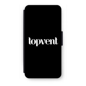 Topvent Zwart: iPhone SE 2020 Flip Hoesje