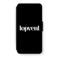 Topvent Zwart: iPhone SE 2020 Flip Hoesje
