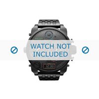 Horlogeband Diesel DZ7266 Staal Zwart 28mm
