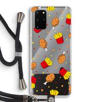 Chicken 'n Fries: Samsung Galaxy S20 Plus Transparant Hoesje met koord
