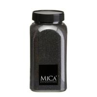 Mica Decorations decoratie zand - 1 kg - 650ml - zwart - hobby zandkorrels
