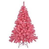 Tweedekans kerstboom/kunstboom - roze - 120 cm - Kunstkerstboom - thumbnail