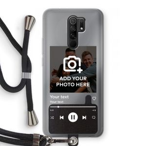 Music Player: Xiaomi Redmi 9 Transparant Hoesje met koord