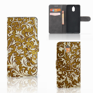 Wallet Case Nokia 3.1 (2018) Barok Goud