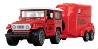 Toi Toys jeep off road junior 4 cm metaal rood 2 delig - thumbnail