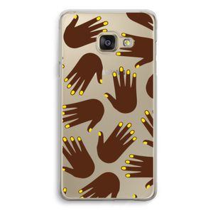 Hands dark: Samsung A3 (2017) Transparant Hoesje